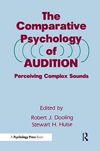 Stock image for The Comparative Psychology of Audition for sale by Rainy Day Books