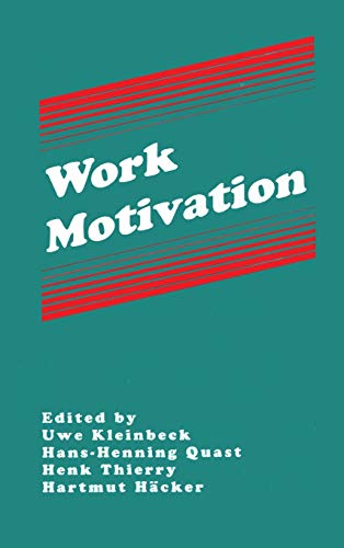 Stock image for Work Motivation (Applied Psychology Series) for sale by HPB-Red