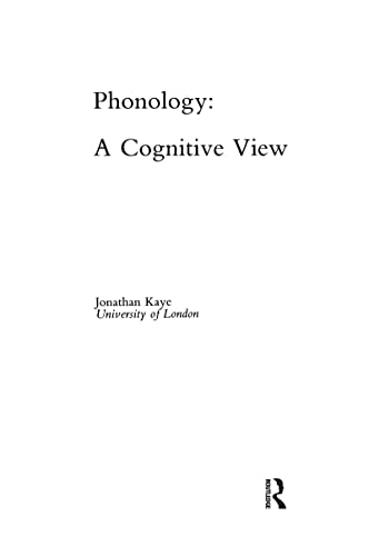 Phonology: A Cognitive View.; (Tutorial Essays in Cognitive Science series)