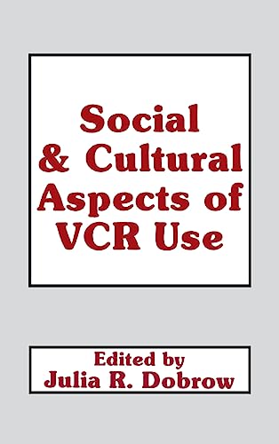 Imagen de archivo de Social and Cultural Aspects of Vcr Use (Routledge Communication Series) a la venta por Chiron Media