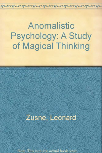 9780805805079: Anomalistic Psychology: A Study of Magical Thinking