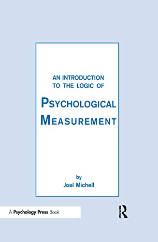 Stock image for An Introduction To the Logic of Psychological Measurement for sale by BooksRun