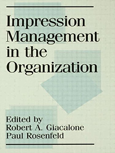 Imagen de archivo de Impression Management in the Organization a la venta por HPB-Red