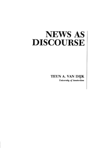 9780805808285: News As Discourse