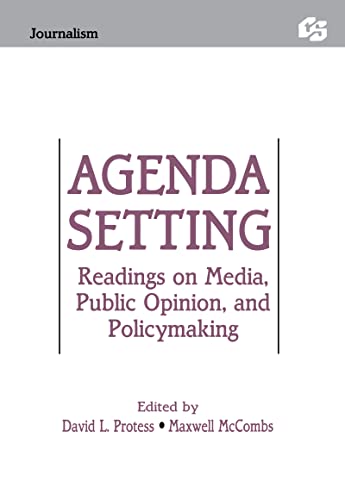Imagen de archivo de Agenda Setting: Readings on Media, Public Opinion, and Policymaking (Routledge Communication Series) a la venta por Chiron Media