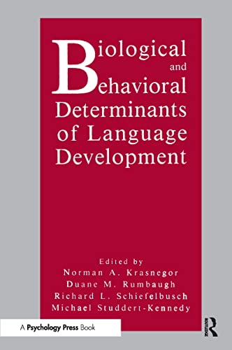 Beispielbild fr Biological and Behavioral Determinants of Language Development zum Verkauf von Wonder Book