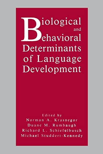 Stock image for Biological and Behavioral Determinants of Language Development for sale by Asano Bookshop