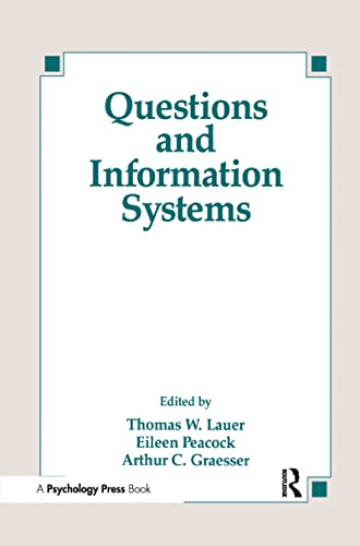 Beispielbild fr QUESTIONS AND INFORMATION SYSTEMS zum Verkauf von Kanic Books