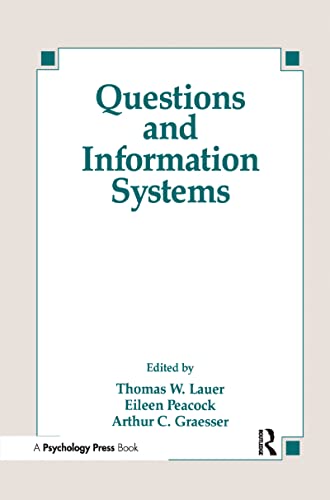 Imagen de archivo de Questions and Information Systems a la venta por Books Puddle