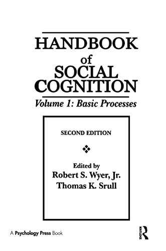 Imagen de archivo de Handbook of Social Cognition Set, Vol. 1 : Volume 1: Basic Processes a la venta por Better World Books Ltd