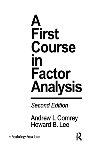 Stock image for A First Course in Factor Analysis 2nd Ed for sale by SecondSale