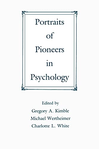 9780805811360: Portraits of Pioneers in Psychology: 01 (Portraits of Pioneers in Psychology (Paperback APA))