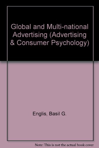 9780805811377: Global and Multi-National Advertising (Advertising and Consumer Psychology)