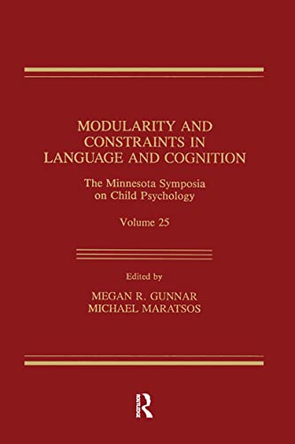 Beispielbild fr Modularity and Constraints in Language and Cognition: The Minnesota Symposia on Child Psychology, Volume 25 zum Verkauf von medimops