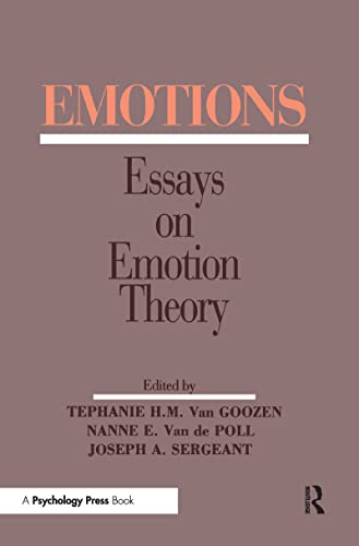 Stock image for Emotions: Essays on Emotion Theory for sale by West With The Night