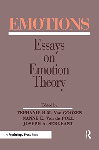 9780805812084: Emotions: Essays on Emotion Theory