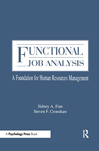 Imagen de archivo de Functional Job Analysis : A Foundation for Human Resources Management a la venta por Better World Books: West