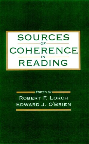 Stock image for Sources of Coherence in Reading for sale by Smith Family Bookstore Downtown