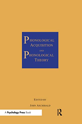 Stock image for Phonological Acquisition and Phonological Theory for sale by Chiron Media