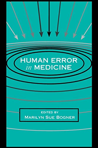 Beispielbild fr Human Error in Medicine (Human Error and Safety) zum Verkauf von Wonder Book