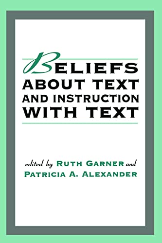 Beispielbild fr Beliefs About Text and Instruction With Text zum Verkauf von Blackwell's