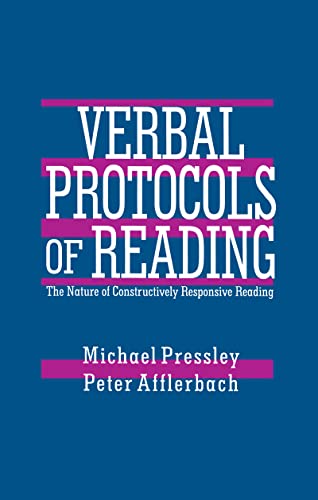 9780805815375: Verbal Protocols of Reading: The Nature of Constructively Responsive Reading
