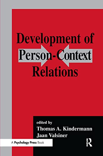 Imagen de archivo de Development of Person-context Relations a la venta por Zubal-Books, Since 1961