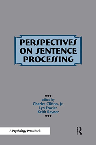 Imagen de archivo de Perspectives on Sentence Processing a la venta por Chiron Media