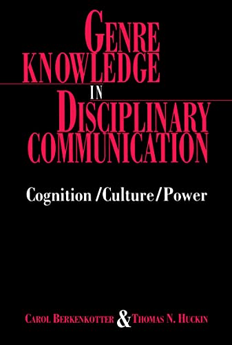 Stock image for Genre Knowledge in Disciplinary Communication: Cognition/culture/power for sale by HPB-Red