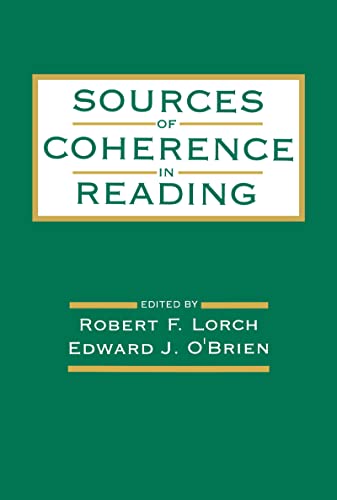 Stock image for Sources of Coherence in Reading for sale by Better World Books: West