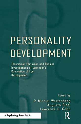 Beispielbild fr Personality Development: Theoretical, Empirical, and Clinical Investigations of Loevinger's Conception of Ego Development zum Verkauf von More Than Words