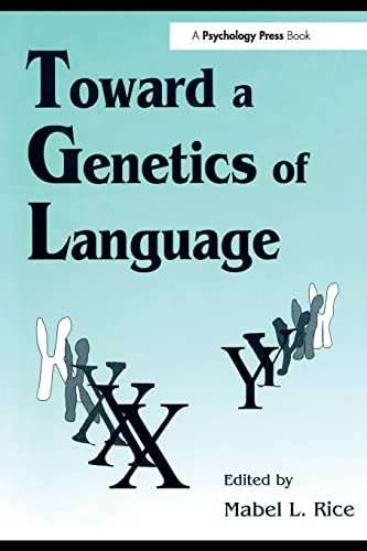Stock image for Toward A Genetics of Language for sale by Gardner's Used Books, Inc.