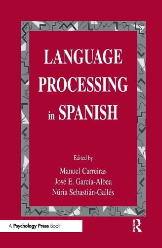 Stock image for Language Processing in Spanish for sale by Bookmonger.Ltd