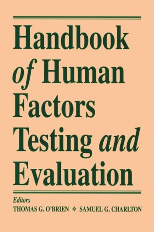 Beispielbild fr Handbook of Human Factors Testing and Evaluation zum Verkauf von ThriftBooks-Atlanta