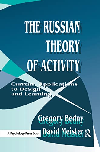 Imagen de archivo de The Russian Theory of Activity: Application to Design and Learning (Applied Psychology) a la venta por Chiron Media