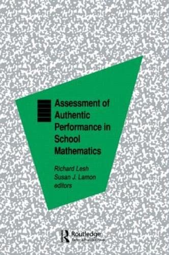 Imagen de archivo de Assessment of Authentic Performance in School Mathematics a la venta por Blackwell's