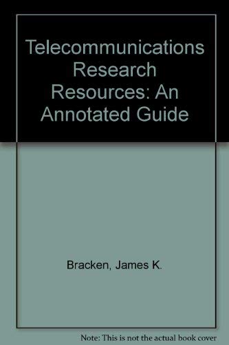 9780805818871: Telecommunications Research Resources: An Annotated Guide (LEA Telecommunications Series)