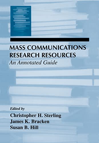 Beispielbild fr Mass Communications Research Resources zum Verkauf von Blackwell's