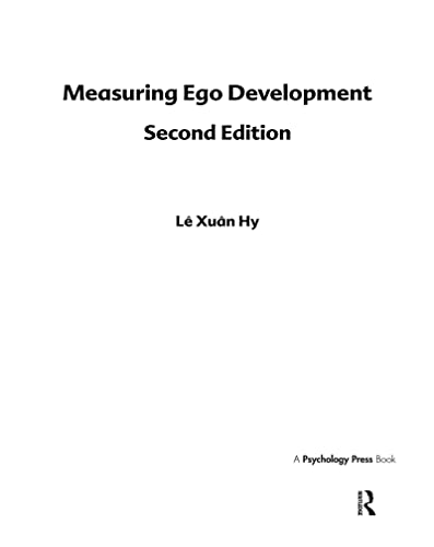 9780805820607: Measuring Ego Development (Lea Series in Personality and Clinical Psychology)