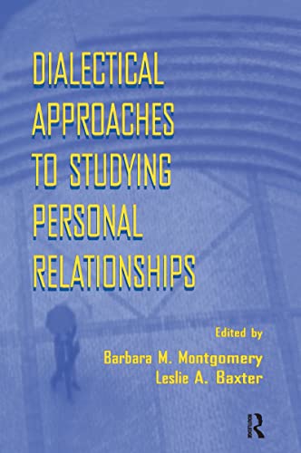 Beispielbild fr Dialectical Approaches to Studying Personal Relationships zum Verkauf von Chiron Media