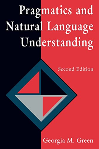 Stock image for Pragmatics and Natural Language Understanding for sale by Blackwell's
