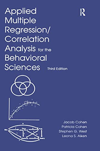9780805822236: Applied Multiple Regression/Correlation Analysis for the Behavioral Sciences