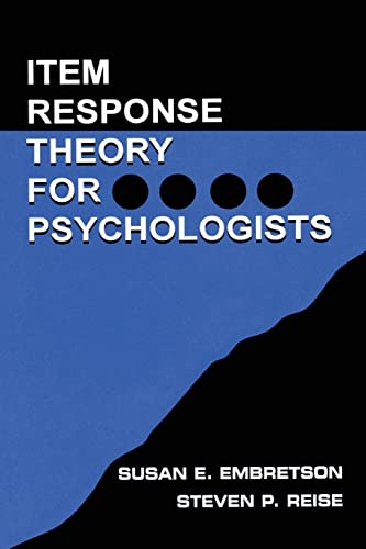 9780805828191: Item Response Theory (Multivariate Applications Series)