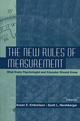 Beispielbild fr The New Rules of Measurement: What Every Psychologist and Educator Should Know zum Verkauf von Ammareal