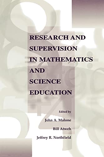 Stock image for Research and Supervision in Mathematics and Science Education for sale by Chiron Media