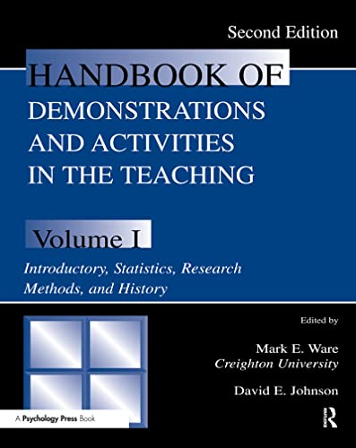 Beispielbild fr Handbook of Demonstrations and Activities in the Teaching of Psychology: Volume I: Introductory, Statistics, Research Methods, and History zum Verkauf von BooksRun