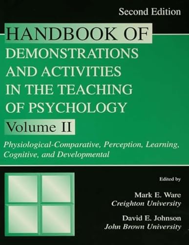 Beispielbild fr Handbook of Demonstrations and Activities in the Teaching of Psychology zum Verkauf von Blackwell's