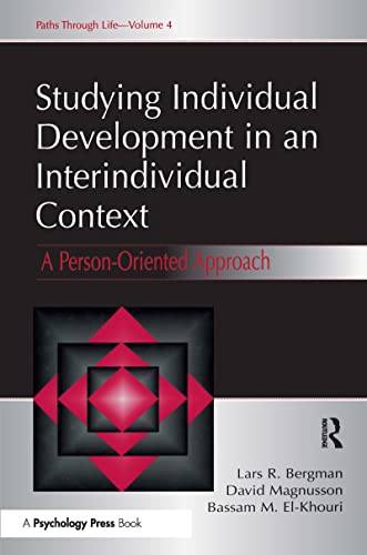 Beispielbild fr Studying individual Development in An interindividual Context: A Person-oriented Approach zum Verkauf von Blackwell's