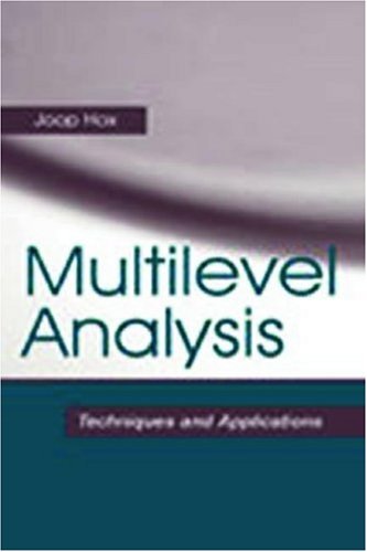 Stock image for Multilevel Analysis: Techniques and Applications (Quantitative Methodology Series) for sale by Books From California