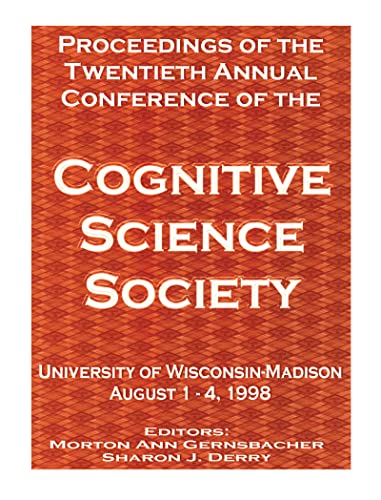 Imagen de archivo de Proceedings of the Twentieth Annual Conference of the Cognitive Science Society a la venta por Pride and Prejudice-Books